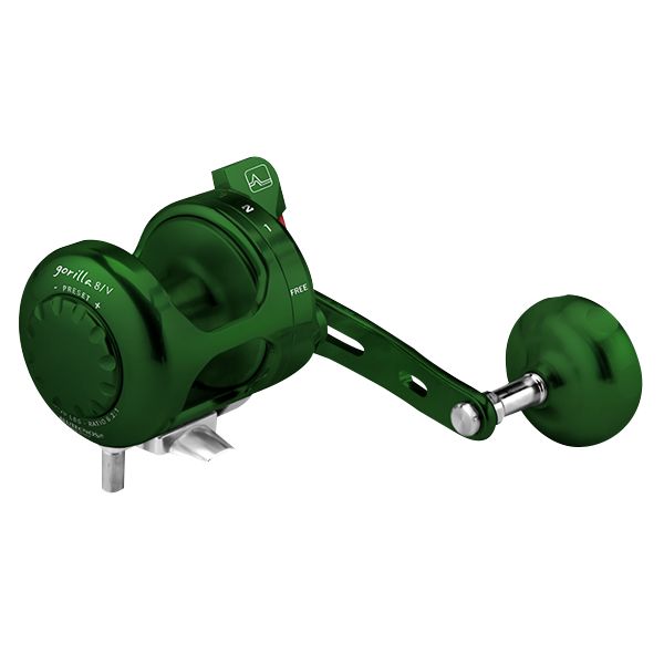 Alutecnos Albacore Gorilla 8V One Speed Reel - Green