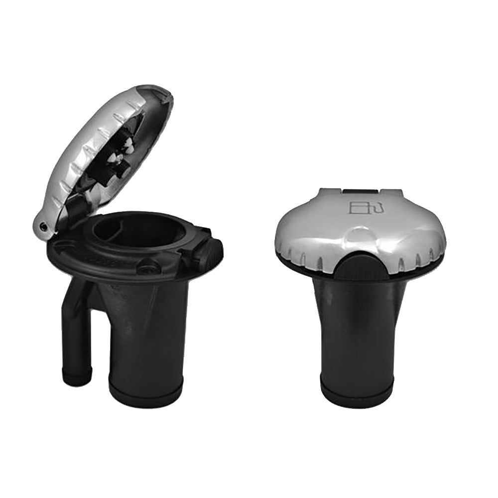 Attwood Deck Fill for Pressure Relief Systems - Straight Body Scalloped Stainless Steel Cap