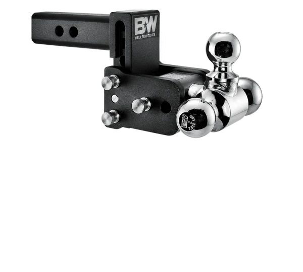 B&W HITCHES Tri Ball Model 6 - Black Powder Coat