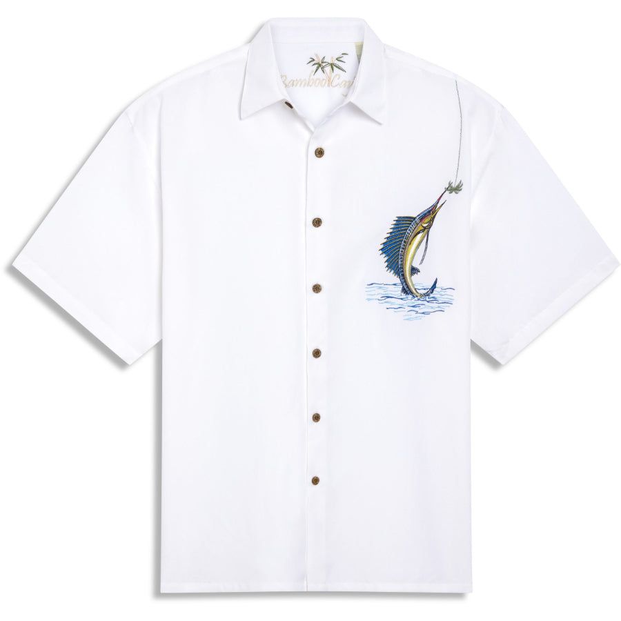 BAMBOO CAY HOOKED ON PALM SHIRT