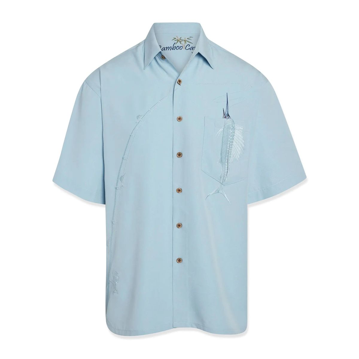 BAMBOO CAY SHAKE THE HOOK BUTTON-DOWN SHIRT