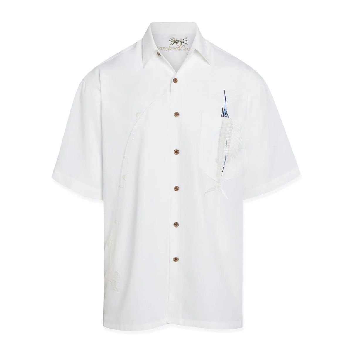 BAMBOO CAY SHAKE THE HOOK BUTTON-DOWN SHIRT
