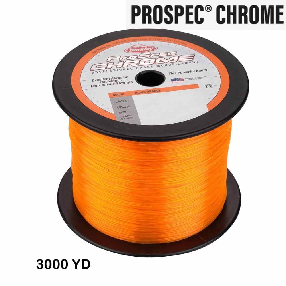 Berkley ProSpec Chrome Blaze Orange 16LB 3000YD Monofilament