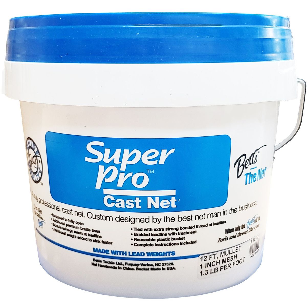 BETTS S PRO 18-12 Mullet cast net