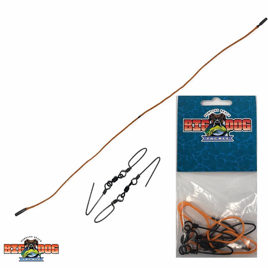 BIG DOG TACKLE 200# DIAMOND WITH 200# DOUBLE SNAP SWIVELS PLANER BRIDLE