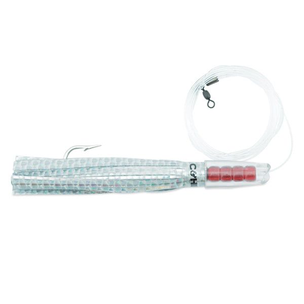 C&H Lures CH-RJ-51U Rigged and Ready Rattle Jet Trolling Lure - Silver Mylar