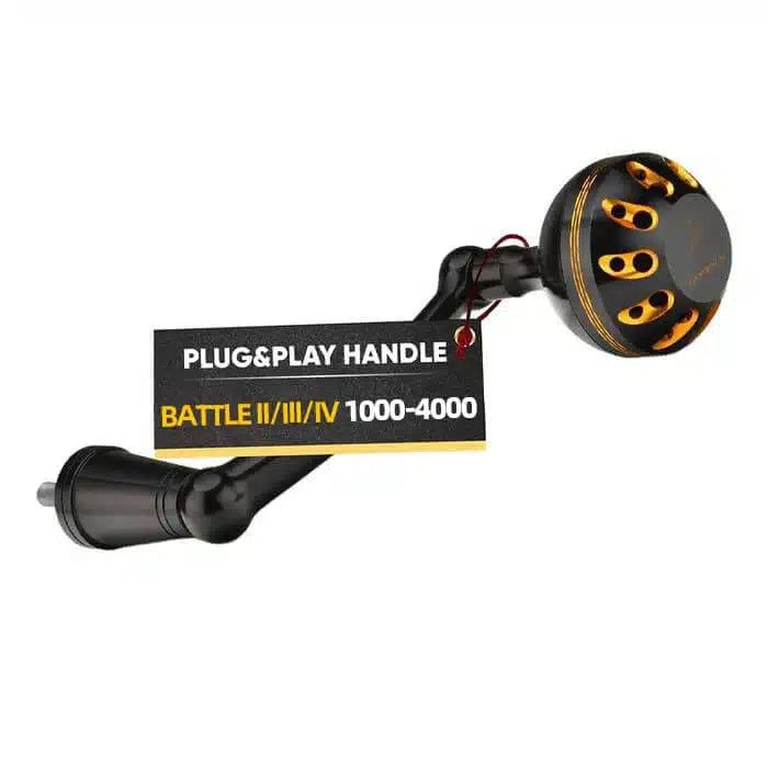 Gomexus Plug&play Aluminum Power Handle for Penn Battle II&III&IV - Battle ll/lll/lV 1000-4000