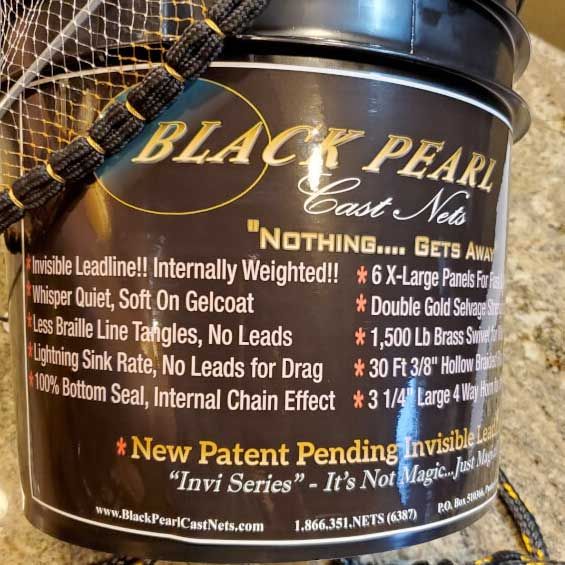 Invi Series Cast Nets – 1.65 Lb 1/4'' (1/2 stretch) - 6ft 1/4'' Mesh Size