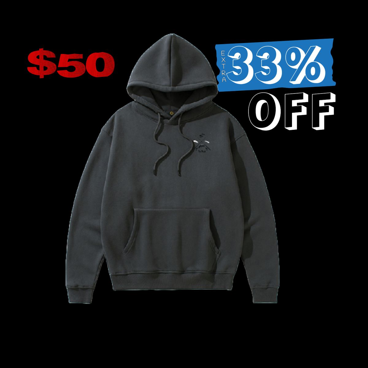 Overcast Anglers Crest Hoodie - M