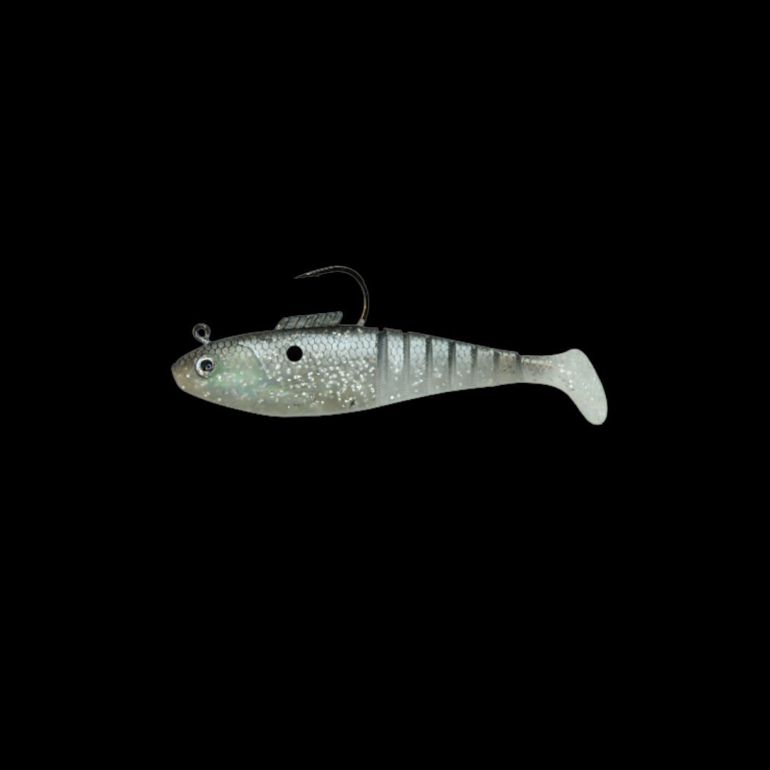 Vudu Shad 4 inch 3/8 oz - Silver Mullet