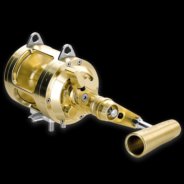 ALUTECNOS Albacore 30 Narrow 2-Speed Reel (Gold)