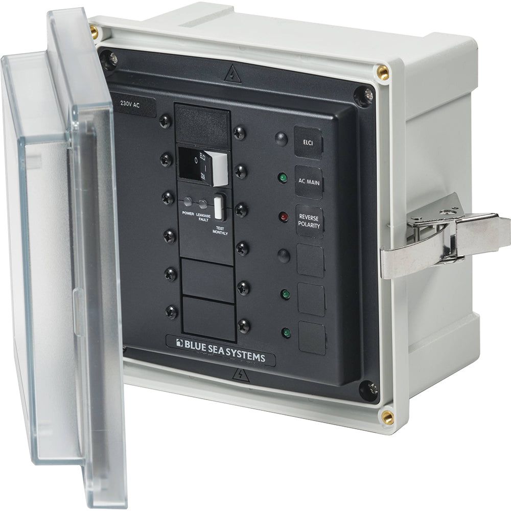 Blue Sea 3123 SMS Panel Enclosure w/ELCI (32A) 3 Blanks 230V AC