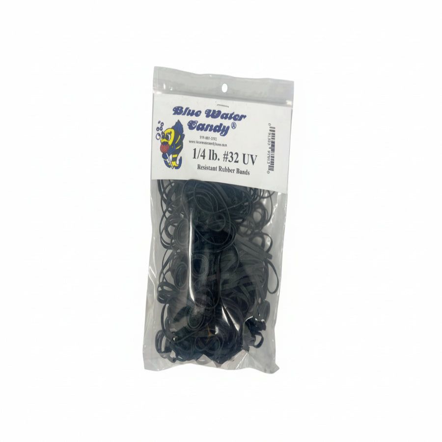 Blue Water Candy UV Resistant Rubber Bands 1/4 LB