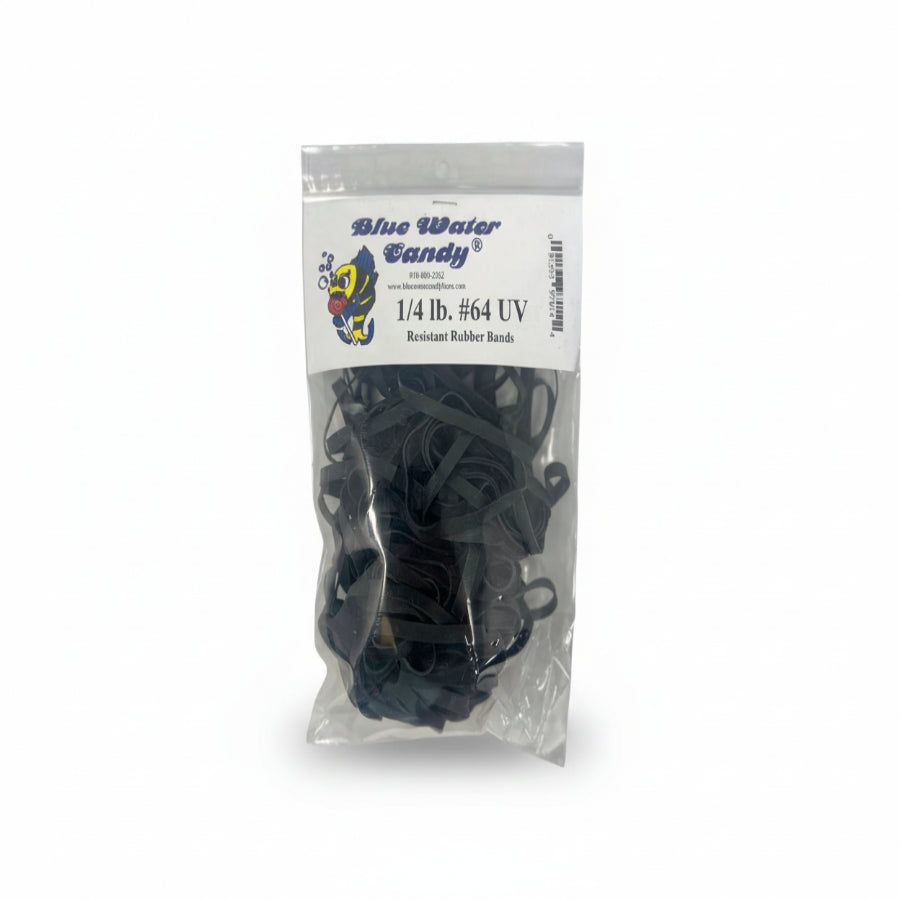 Blue Water Candy UV Resistant Rubber Bands 1/4 LB