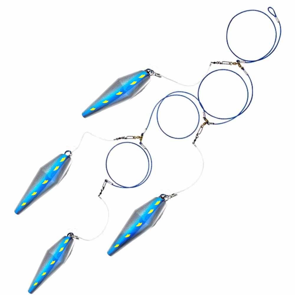 Boone Little Lulu 7.5in Mackerel 4-Pin Rigged Ultimate Pin Tease