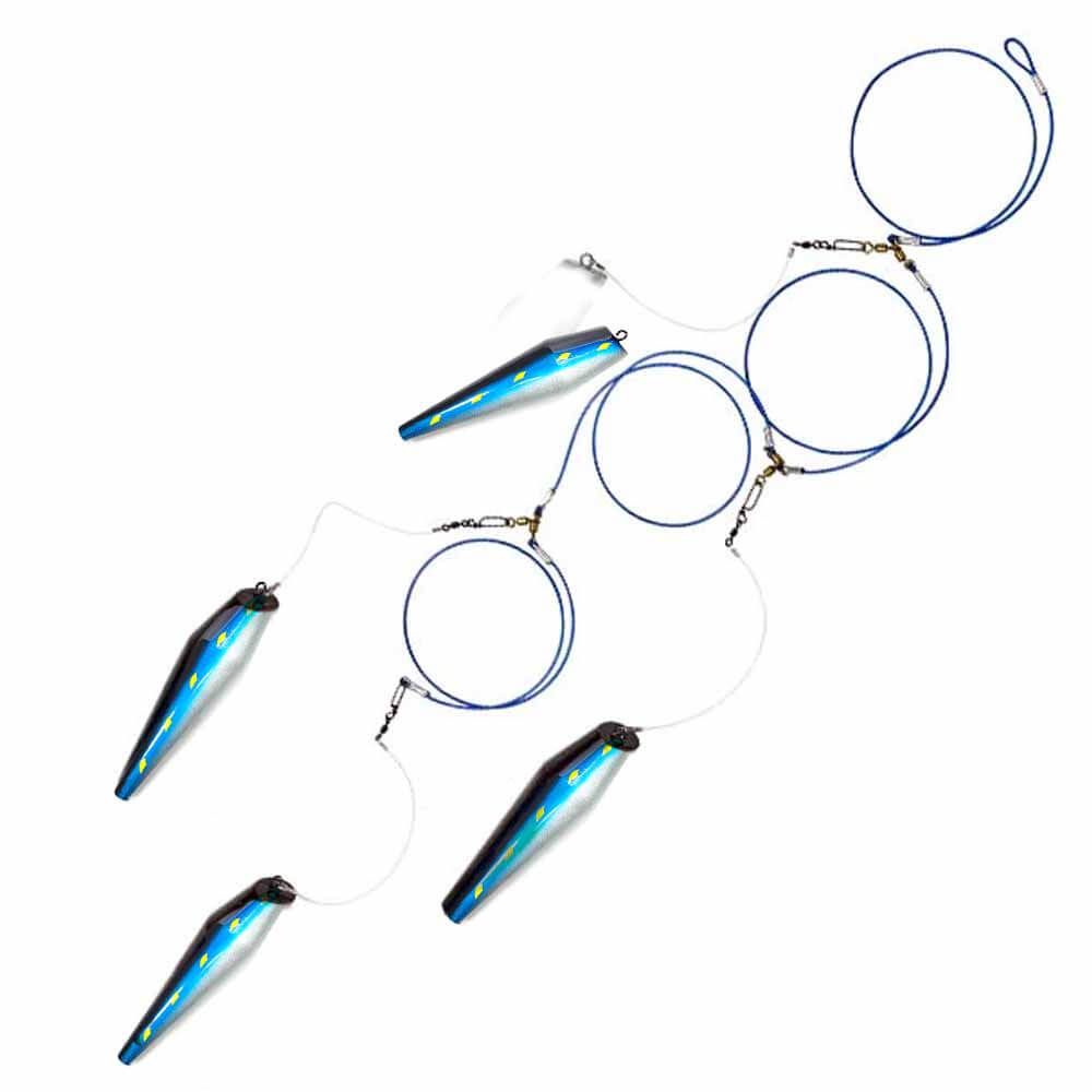 Boone Lulu Mackerel 13.5in 4-Pin Rigged Ultimate Pin Teaser
