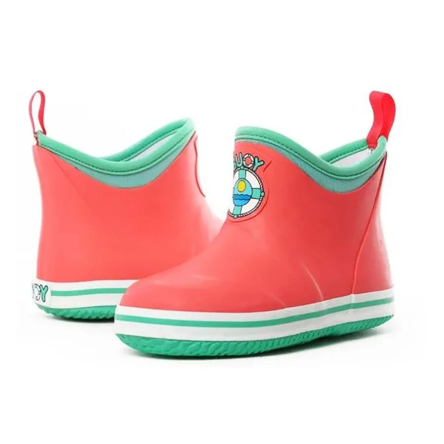 BUOY BOOTS KIDS ANKLE BOOTS CORAL / SEAFOAM