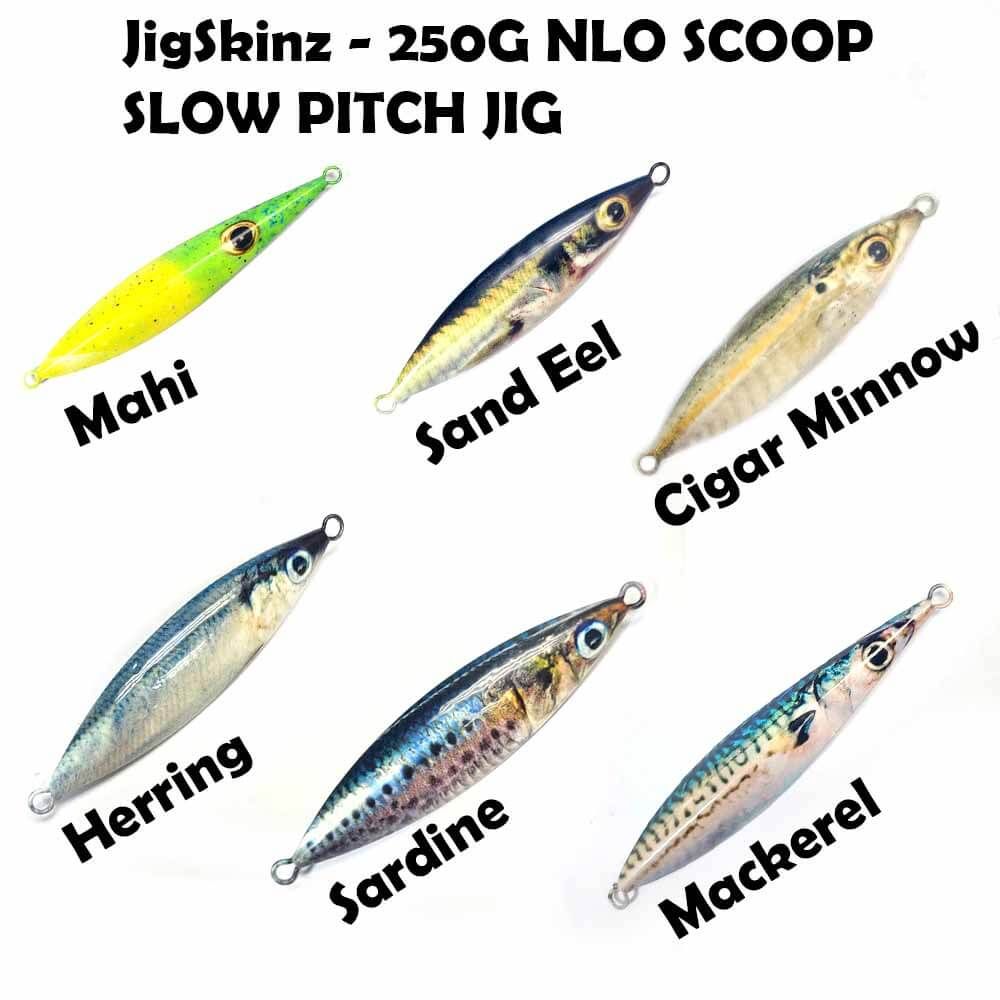 JigSkinz - 250g NLO Scoop Slow Pitch Jigs