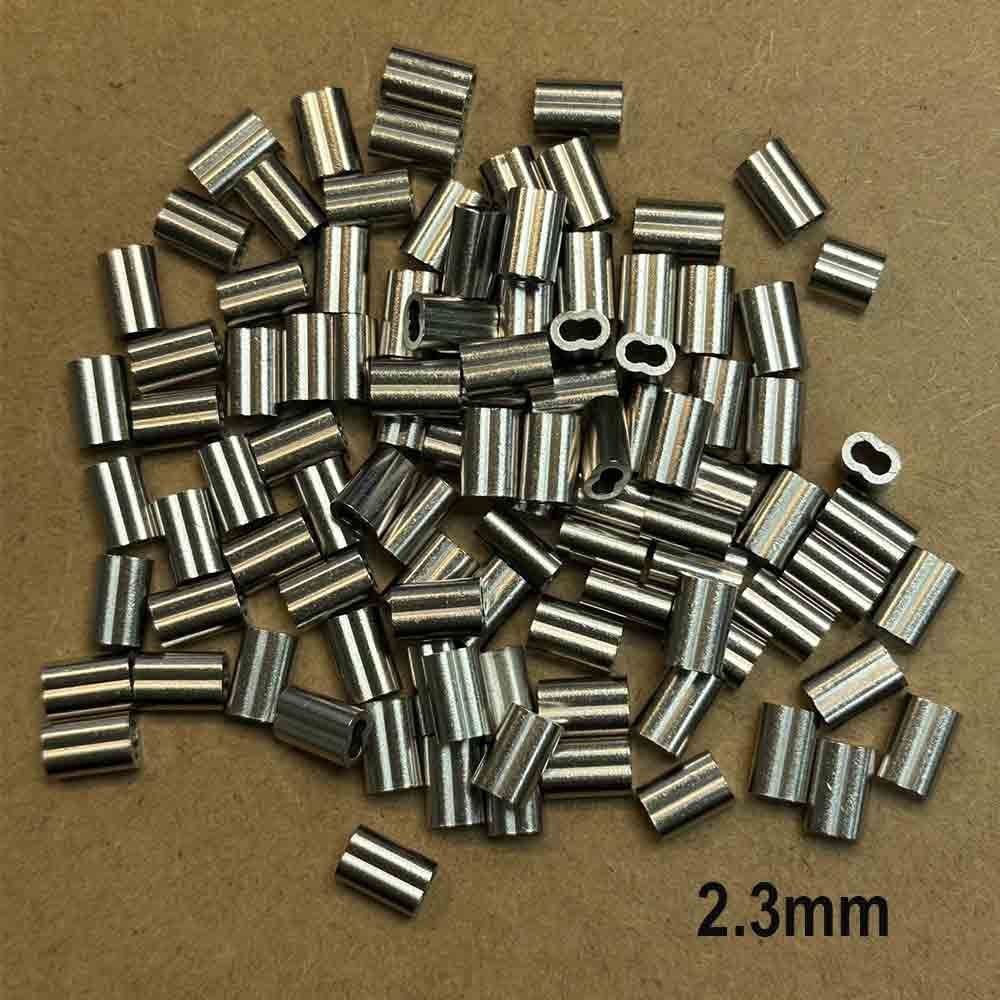 Nickel Plated Copper Double Sleeve 100Pk