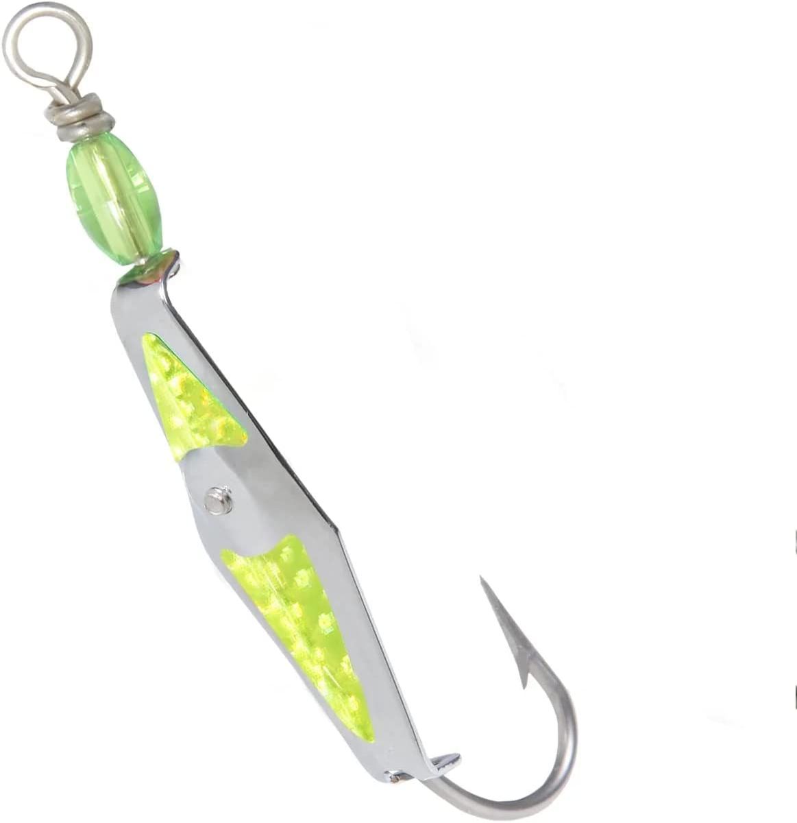 CLARKSPOON Flashspoon - Silver with Chartreuse Flash Tape