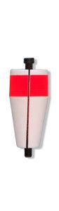 Comal Tackle Glo-Top Popping Float - Non-Weighted Slotted White & Red