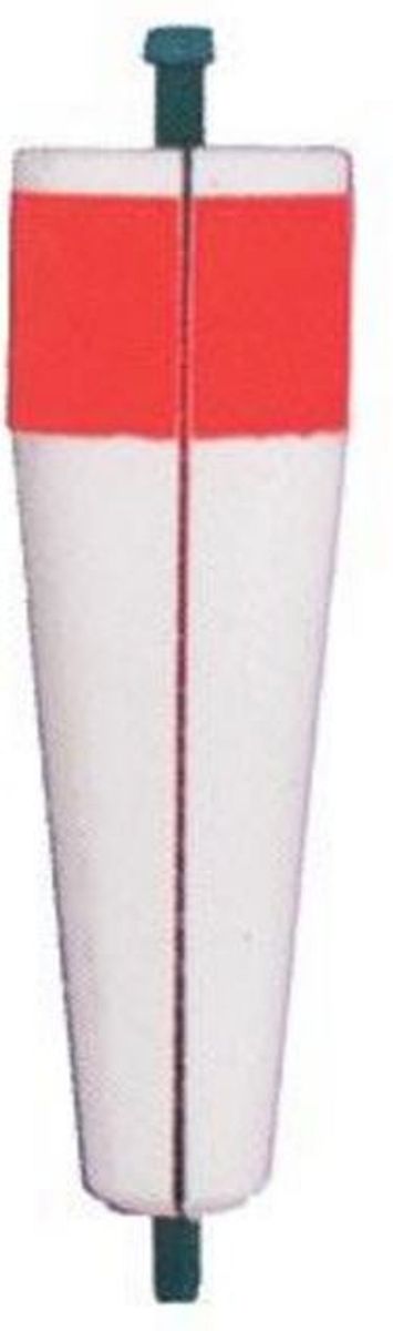 Comal Tackle Glo-Top Popping Float - Weighted Slotted White & Red