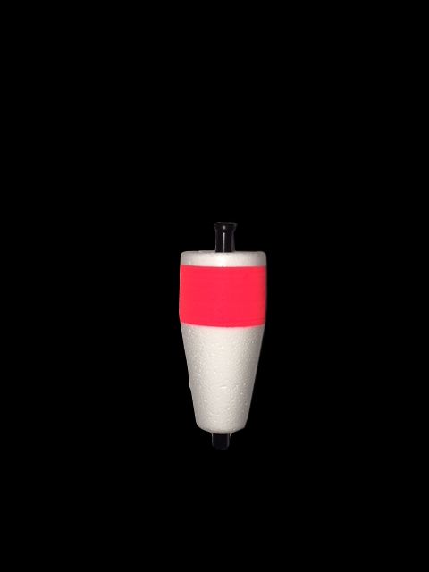 Comal Tackle Glo-Top Popping Float - Weighted White & Red