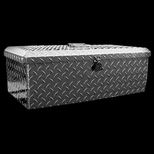 ALUMINUM BOX - 24'' X 12'' X 9'' - DIAMOND PLATE