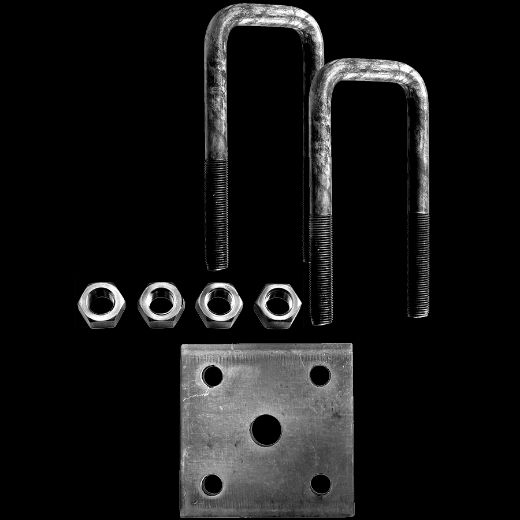 AXLE KIT - 2'' SQ TUBE - GALV