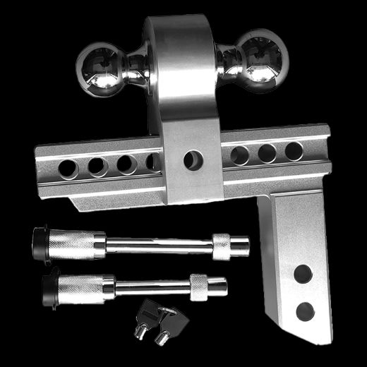 BALL MOUNT - COMB - 8'' DROP - ADJ - ALUM - 10K