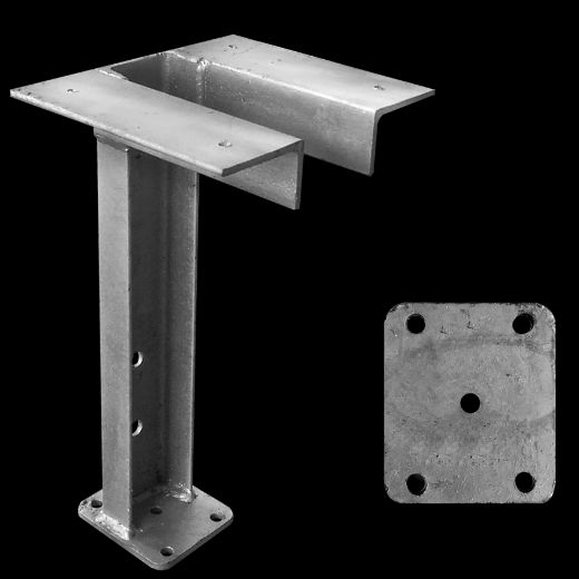 BOW STOP - SKIFF - 2'' W STAND - GALV
