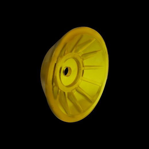 END BELL - BOW ROLLER - 3 1/2'' - YELLOW