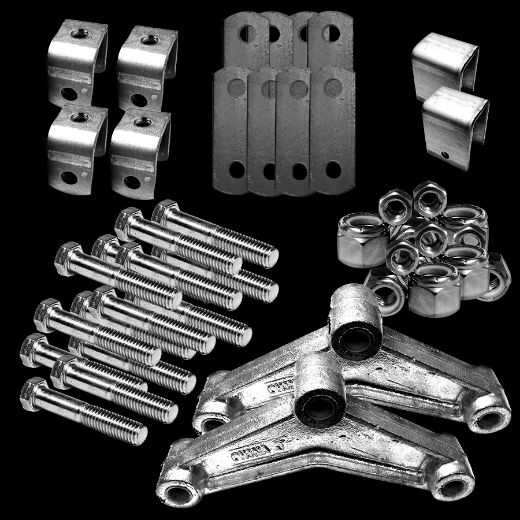 HANGER KIT - DOUBLE EYE SPRING - 2 AXLE