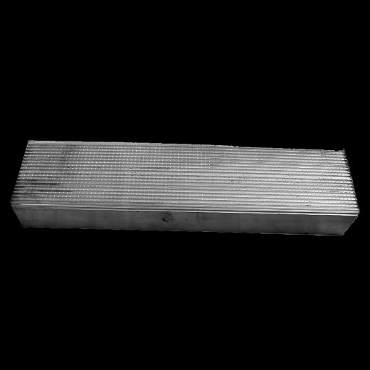 KNURLED 4'' CH STEP PAD - 16'' SIZE - ALUM