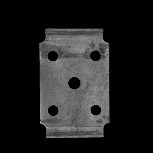 PLATE P13 5H AXLE LRG - GALV