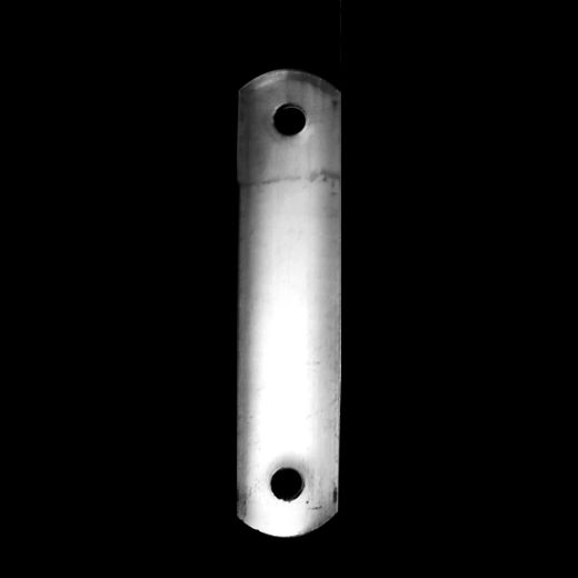 Aluminum Plate (3/8" Hole Size, 5.25" Distance Between Holes, 1 1/2" Width, 1/4" Thickness, 6.75" Overall Length)