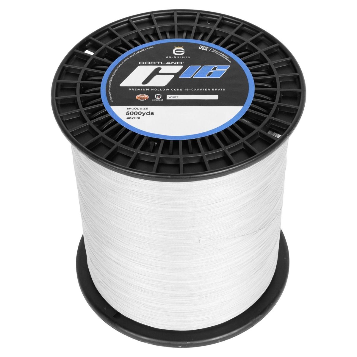 Cortland C-16 Super Braid Hollowcore Braided Fishing Line (2500 yd Spools)