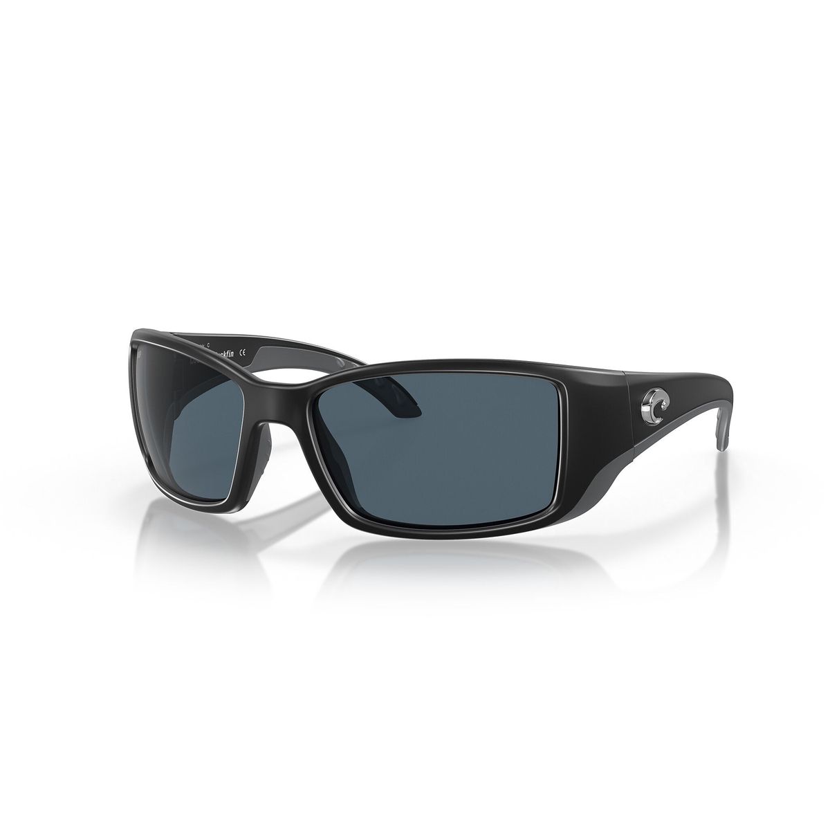 Costa Del Mar Blackfin Sunglasses - Matte Black Frame, Gray 580P Polycarbonate Lens