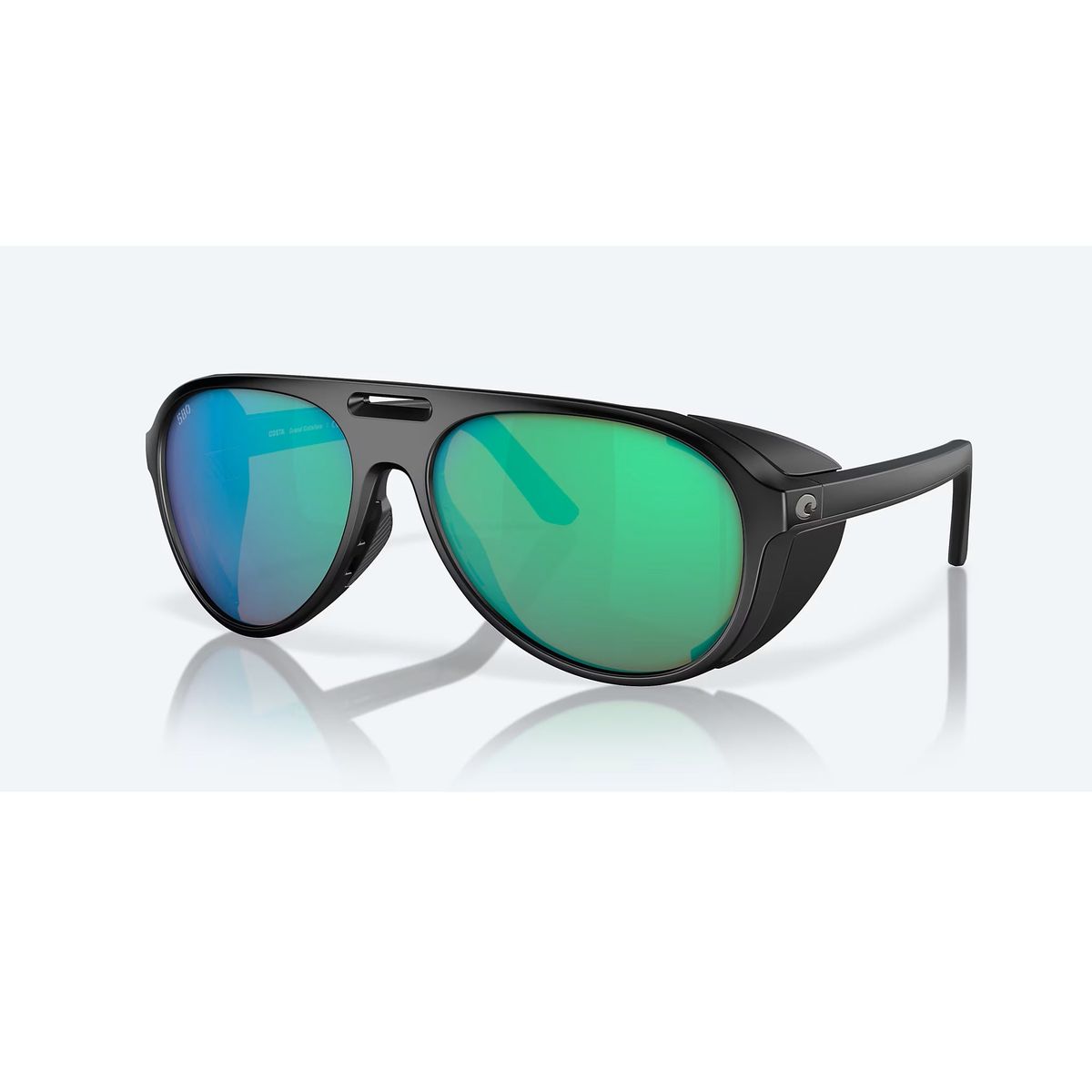 COSTA Grand Catalina Matte Black/Green Mirror Polarized Glass (580G)