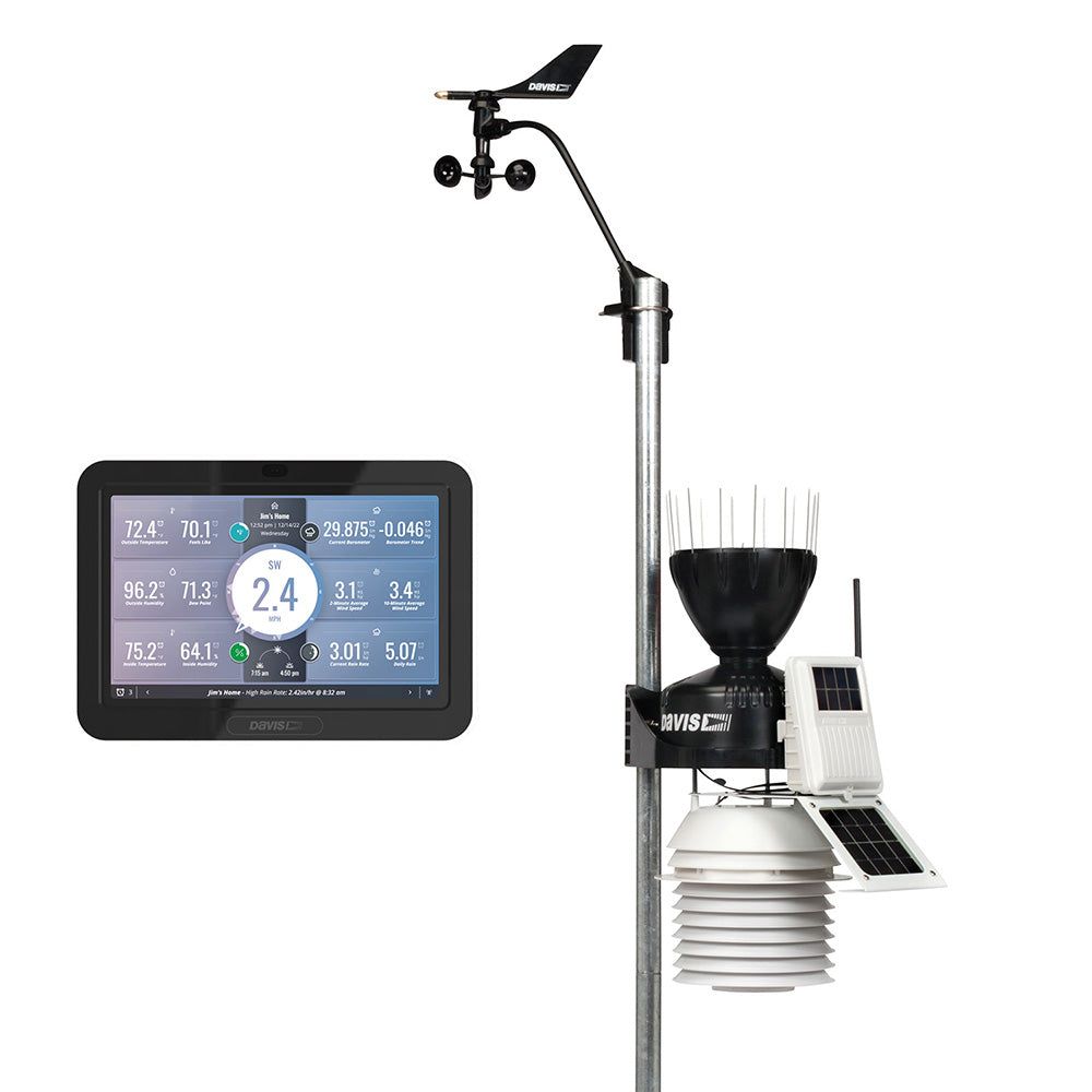 Davis Vantage Pro2 Wireless Weather Station with WeatherLink Console and 24hr Fan Aspirated Radiation Shield [6253]