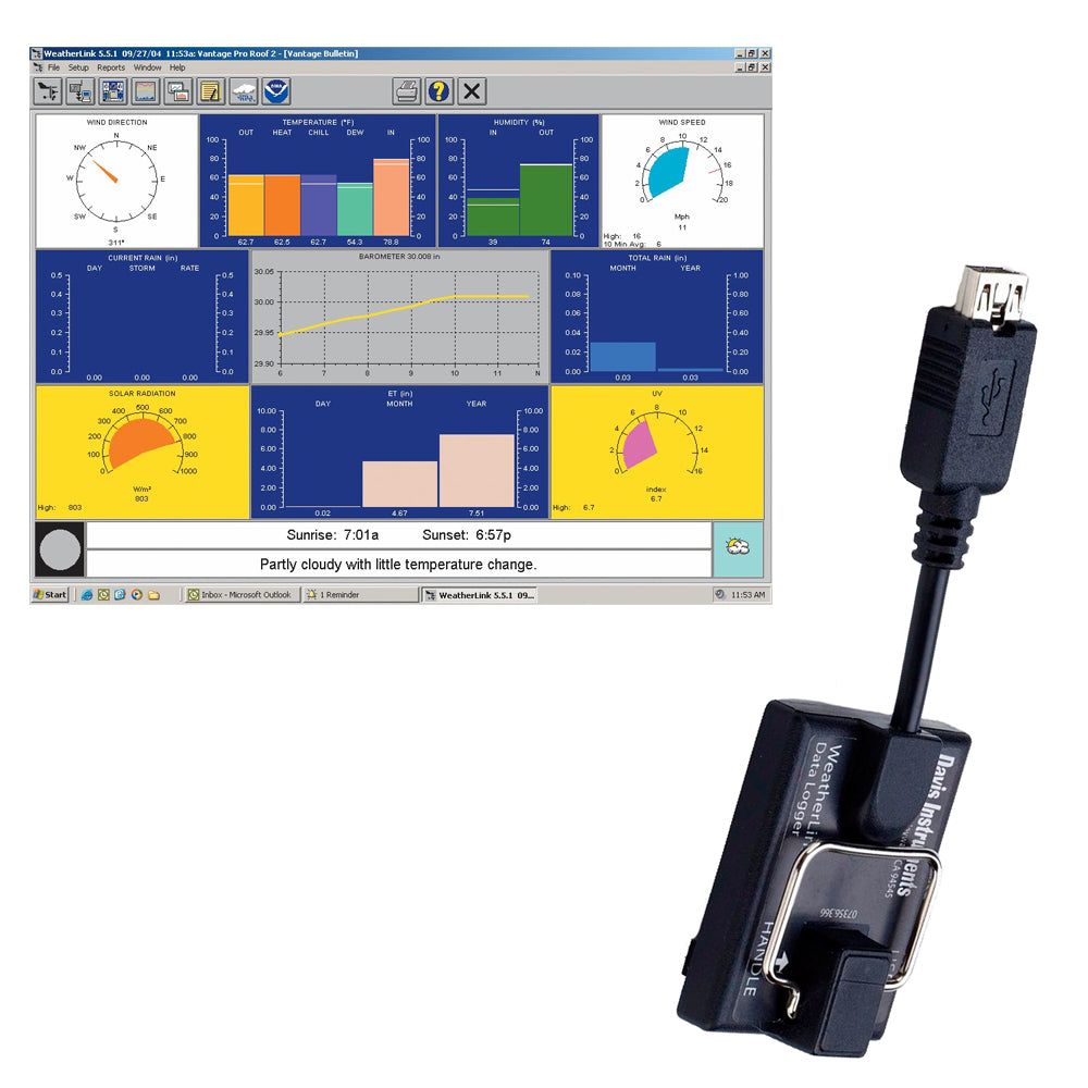 Davis WeatherLink for Vantage Pro2 and Vantage Vue [6510USB]