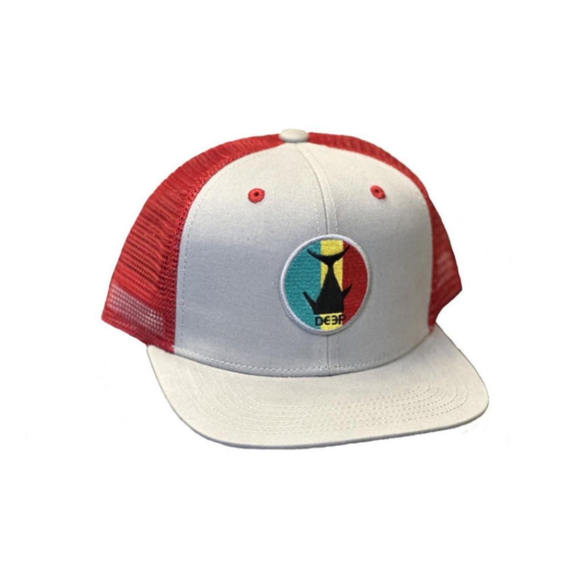 DEEP Flat Brim Tuna Tail Trucker Hat