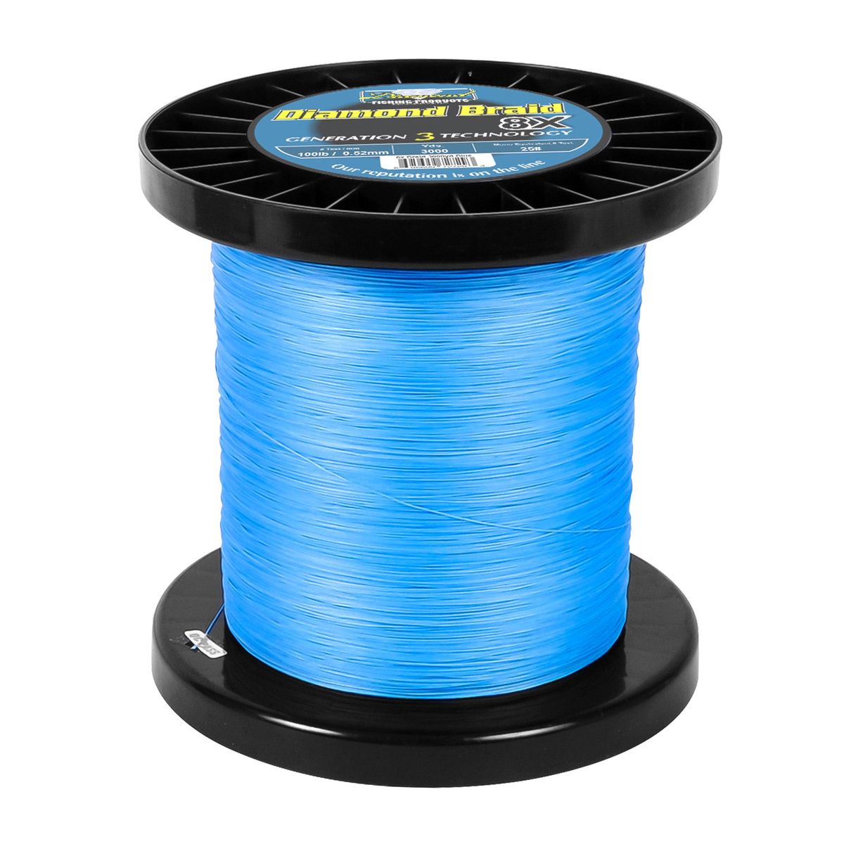 Momoi 95699-72726 Diamond Generation 3 8X Braid (65lb., 3000yds.) - Blue