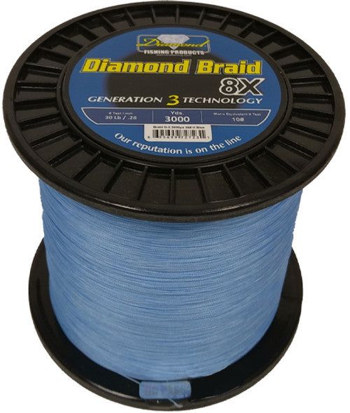 Momoi 95699-72668 Diamond Generation 3 8X Braid (80lb., 600yds.) - Blue