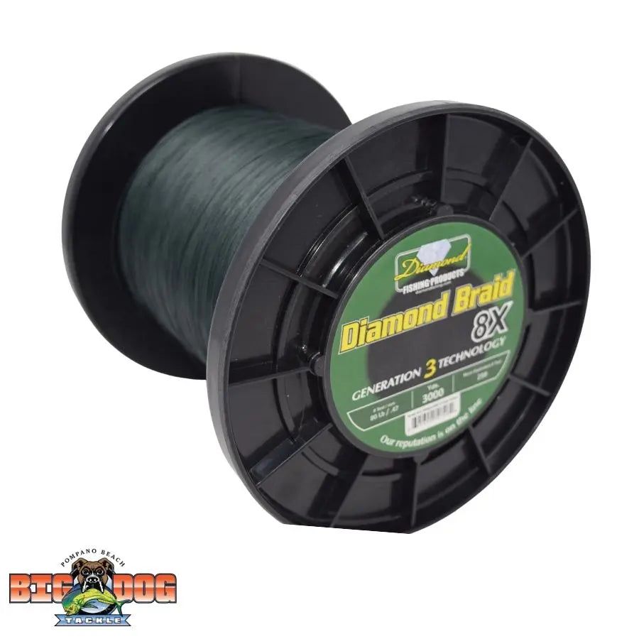 DIAMOND GEN 3 8X SOLID CORE BRAID 3000 YARDS