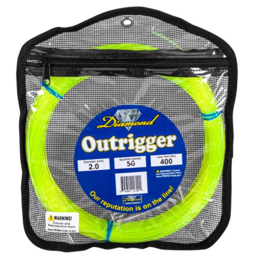 DIAMOND OUTRIGGER 400LB MONOFILAMENT COIL 50 YARDS