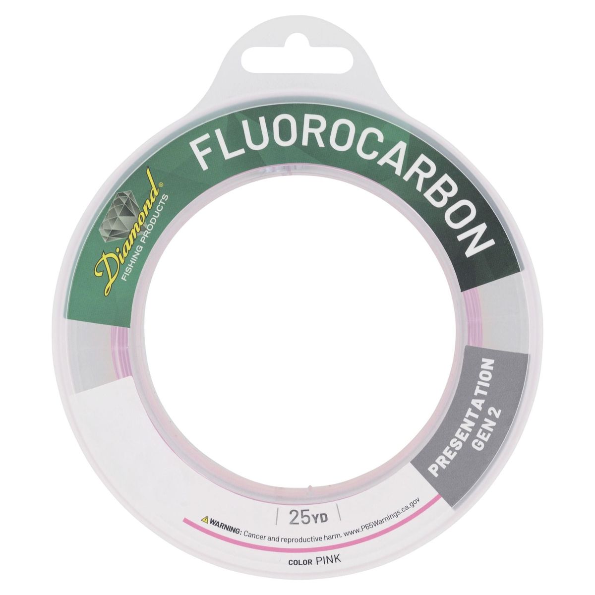 Momoi 95699-02265 Diamond Presentation Generation 2 Fluorocarbon (60lb., 500yds.) - Pink