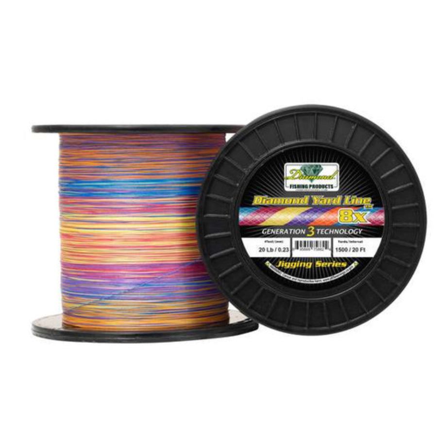 DIAMOND YARD LINE JIGGING SERIES 8X SOLID BRAID 1500 YARDS