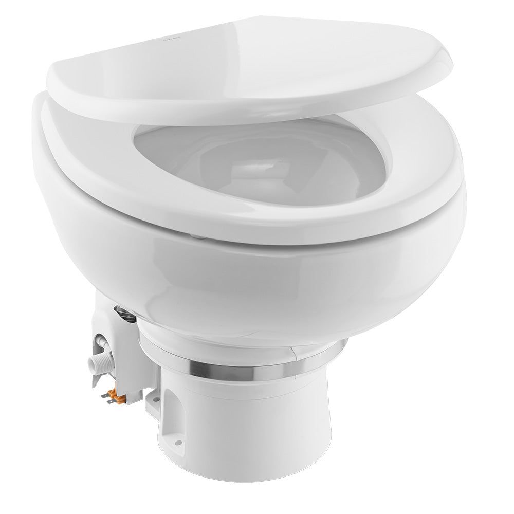 Dometic MasterFlush 7160 White Electric Macerating Toilet w/Orbit Base - Raw Water - 24V