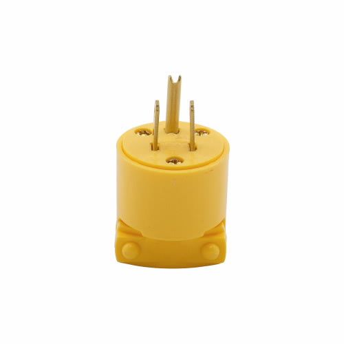Eaton Cooper Wiring Arrow Hart Straight Blade Plug 15A, 125V Yellow